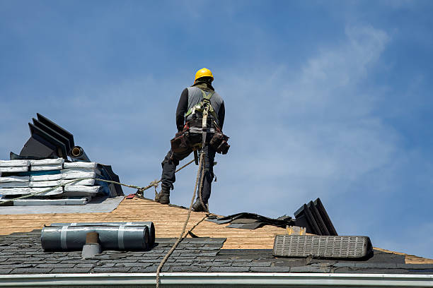 Professional Roof Installation technician working in Wainscott, NY